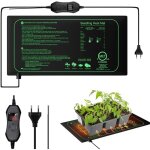 Tapis chauffant plante, 20 x 10 in tapis chauffant semis avec thermostat, 50w impermable tapis chauffant ...