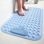 Sollbry tapis de douche carr� extra large, tapis de baignoire avec ventouse, tapis de salle de bain de ...