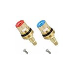 Tte de disque en cramique 2 pices, cartouches 1 / 2 en cramique, remplacement universel de robinet ...