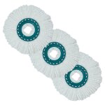 Tte de rechange pour balai  disque rotatif haute absorption de la salet et de l'eau avec microfibres ...