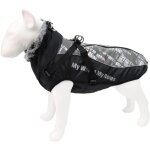 Veste d'hiver réfléchissante imperméable et coupe - vent pour chien avec harnais à fermeture éclair et ... Veste d'hiver réfléchissante imperméable et coupe - vent pour chien avec harnais à fermeture éclair et ...