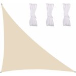 Voile d'ombrage triangulaire en toile tendue impermable, protection uv, tissu impermable et rsistant ...