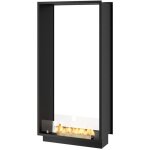 Sololed - cheminée bioéthanol 2side 1400 slim vert encastrable à deux façades - noir mat, avec vitre, ... Sololed - cheminée bioéthanol 2side 1400 slim vert encastrable à deux façades - noir mat, avec vitre, ...