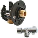 Somatherm - pack sortie de cloison fixoplac wc - raccord coud per  glissement 12 - mle 3 / 8' (12 ...