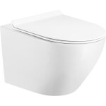 Some wc suspendu interno - 490 mm - blanc brillant - design moderne - facilit d'entretien
