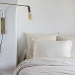 Someo - taie d'oreiller coton lav� beige 50x70 - celeste