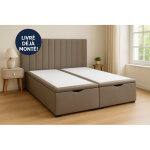 Sommier alitea hotel coffre iris 140x190 lattes