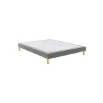 Sommier bultex confort medium mediano 180x200 jersey gris foncé lattes Sommier bultex confort medium mediano 180x200 jersey gris foncé lattes