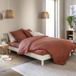Sommier kit en bois massif blanc cass� 140x200
