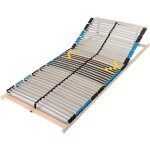 Sommier � lattes 100x200 - 7 zones, t�te multi - r�glable, 42 lattes, � monter soi - m�me, charge env. ...