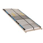 Sommier � lattes 100x200 cm, t�te r�glable en plusieurs positions - 28 lattes 7 zones charge max env. ...