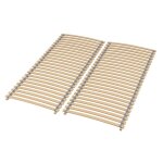 Sommier  lattes 180x200 - premium sommier  lattes avec 28 lattes, entirement assembl et roul, charge ...