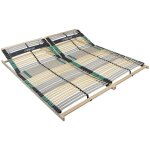 Sommier � lattes 180x200 cm - h�tre, 42 lattes, charge env. 200 kg, 7 zones, anti slip, cadre � lattes ...