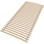 Sommier  lattes 80x200 - premium sommier  lattes avec 28 lattes, entirement assembl et roul, charge ...