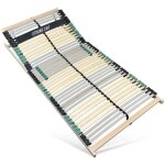 Sommier � lattes 80x200 cm - h�tre, 42 lattes, charge env. 200 kg, 7 zones, anti slip, cadre � lattes ...