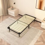 Sommier � lattes 90x190 cm stanew avec 6 pieds, sommiers � lattes pour adulte en bois, montage rapide ...