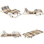Vidaxl - sommier  lattes lectrique sans matelas avec 7 zones 70x200 cm - sommier lectrique - sommier ...
