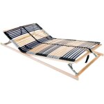 Sommier  lattes marron 100 x 190 cm bois de htre massif vidaxl