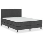 Décoshop26 - sommier à lattes sur pieds cadre de lit 140 x 200 cm tissu gris tdl0208034 Décoshop26 - sommier à lattes sur pieds cadre de lit 140 x 200 cm tissu gris tdl0208034
