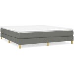 Sommier  ressorts de lit rsistant et confortable, tapissier  lattes, gris fonc 160x200 cm tissu oib4089e ...