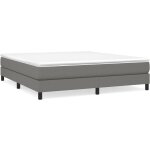 Sommier  ressorts de lit rsistant et confortable, tapissier  lattes, gris fonc 180x200 cm tissu oib1647e ...