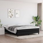 Sommier  ressorts de lit montage facile pour cadre de lit - noir 180x200 cm tissu chic - 332453