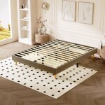 Sommier tapissier 140x190cm dewinner, avec 9 pieds, solide et confortable lit, 2x14 lattes, hauteur du ...