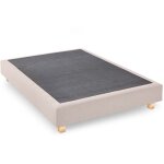 Sommier tapissier 140x200 cm beige confortluxe