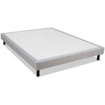 Sommier tapissier en kit gris cl�mence 160x200 cm