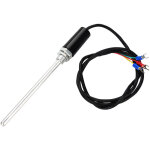 Sonde de capteur de thermocouple de temp�rature de type pt100 avec c�ble en acier inoxydable (150 mm) ...