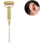 Sonde d�tecteur d?acupuncture, stylo massage m�ridiens avec rouleau � aiguilles � ressort