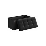 Songmics banc de rangement pliable de 76 cm, coffre de rangement, tabouret repose - pieds, pouf de chambre, ... Songmics banc de rangement pliable de 76 cm, coffre de rangement, tabouret repose - pieds, pouf de chambre, ...