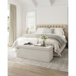 Songmics - banc de rangement, pouf en velours, avec couvercle, avec 2 bo�tes, s�parateur amovible, 38 ...