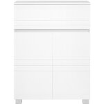 Songmics - calicosy - petit meuble de rangement 1 tiroir et 2 portes blanc laqué - h80 cm Songmics - calicosy - petit meuble de rangement 1 tiroir et 2 portes blanc laqué - h80 cm
