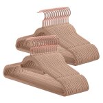 Cintre en velours, lot de 50, antiglisse, barre � cravate, crochet pivotant 360�, �paisseur 0, 6 cm, ...