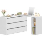 Commode, meuble de rangement, assemblage rapide sans outils toolless, coiffeuse avec tagre, cte  ...