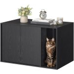 Songmics - meuble liti�re chat, assemblage ultra - rapide sans outils toolless, cache - liti�re pour ...