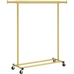 Songmics - portant  vtements avec roulettes, tringle extensible pour charge lourde, porte - manteau, ...