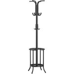 Songmics - porte - manteau, portant  vtements avec porte - parapluie, 12 crochets, structure mtallique, ...