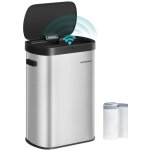 Songmics - poubelle de cuisine automatique 50 l, avec capteur de mouvement, ouverture automatique ou ... Songmics - poubelle de cuisine automatique 50 l, avec capteur de mouvement, ouverture automatique ou ...