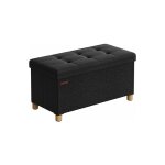 Songmics - pouf, coffre de rangement, tabouret avec repose - pieds, pliable, banc avec rangement, 38 ... Songmics - pouf, coffre de rangement, tabouret avec repose - pieds, pliable, banc avec rangement, 38 ...