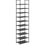 Songmics - tagre chaussure  10 niveaux, range - chaussure, porte - chaussure, meuble de rangement, ...