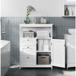 Vasagle - meuble de salle de bain avec 3 tiroirs, Étagères réglables, 60 x 30 x 80 cm, meuble de rangement, ... Vasagle - meuble de salle de bain avec 3 tiroirs, Étagères réglables, 60 x 30 x 80 cm, meuble de rangement, ...
