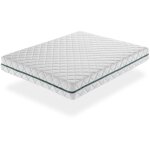 Sonho colchao - matelas d�houssable 140x190 elba, epaisseur 22 cm, mousse adaptative, ergonomique. soutien ...