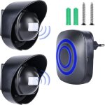 Sonnette avec d�tecteur de mouvement, alarme d'entr�e, alarme de passage avec 38 tonalit�s de carillon, ...