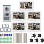 Sonnette d'interphone, sonnette vido de moniteur de camra de sonnette 7in 000tvl pour la maison pour ...