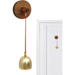 Sonnette de porte en m�tal ? carillon � vent adh�sif vintage cr�atif en bois pour pendaison de cr�maill�re, ...