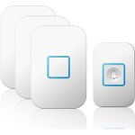 Sonnette sans fil 1 2 boutons 1 2 3 rcepteurs 300 m tlcommande 60 carillons sonnette de porte intelligente ...