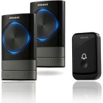 Sonnettes sans fil, 45 m�lodies 5 - niveaux volum et, ip55 �tanche carillon sans fil, kit de carillon ...