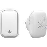 Sonnette sans fil auto - aliment�e, aucune pile requise, 1 bouton - poussoir et 1 r�cepteur enfichable, ...